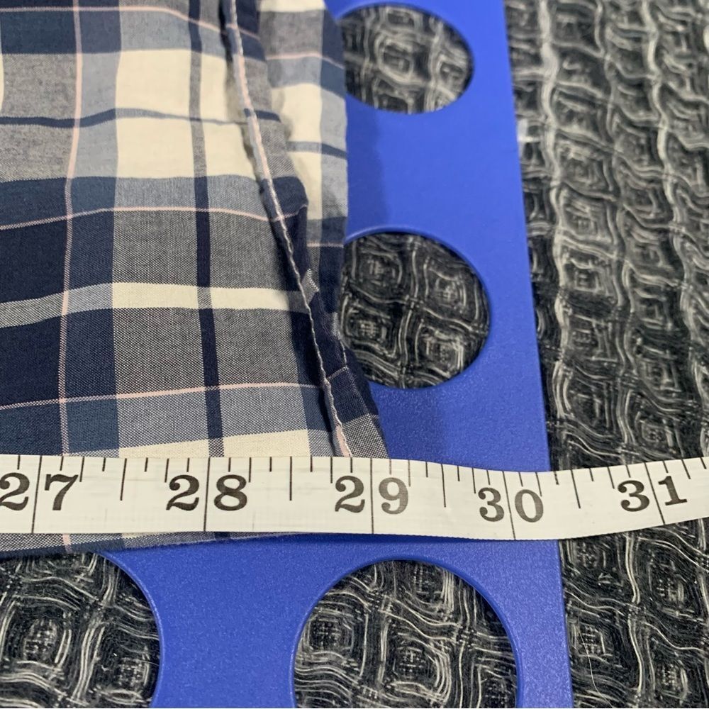 AMERICAN EAGLE Blue Plaid Long Sleeve Button Down Athletic Fit Shirt Small #851 - Picture 8 of 8